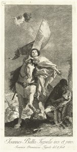 Sankt Jakob af Compostela af Giovanni Domenico Tiepolo after Giovanni Battista Tiepolo