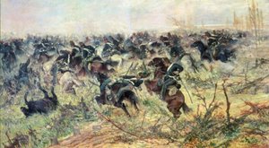Kavaleri angreb af Giovanni Fattori