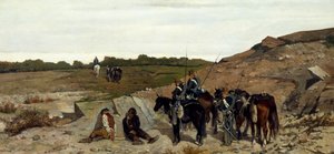 Afsnit af kampagne mod brigandage af Giovanni Fattori
