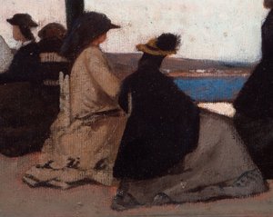 La rotunda de Palmieri (La Rotonda di Palmieri) Detaljemaleri af Giovanni Fattori (1825-1908) af Giovanni Fattori