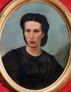 Portræt af fru Biliotto af Giovanni Fattori