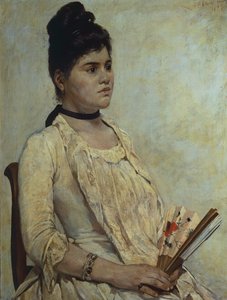 Portræt af steddatter Giulia Marinelli af Giovanni Fattori