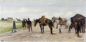 romersk landskab af Giovanni Fattori