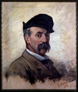Selvportræt i en alder af 59 (maleri af Giovanni Fattori
