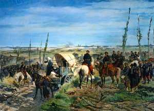 Den italienske lejr efter slaget ved Magenta (maleri på lærred) af Giovanni Fattori