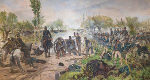 Slaget ved Custoza af Giovanni Fattori
