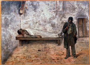 Lighuset eller den ligegyldige - Maleri af Giovanni Fattori