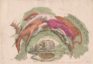 Mand, der kæmper med en okse af Giovanni Francesco Costa