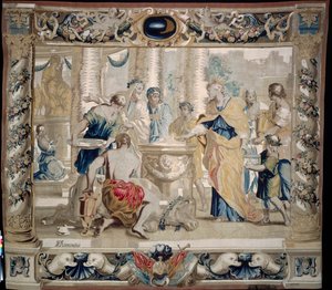 Dido ofrer til Juno, ægteskabets gudinde, 1679. af Giovanni Francesco Romanelli