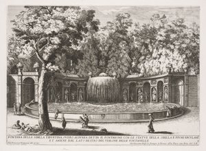The Fountains of Rome, Bog IV, plade 7: Fountain of the Tiburtine Sibyl (Fontana della Sibilla Tiburtina) af Giovanni Francesco Venturini