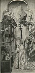 Jomfruens liv, fødselscyklus, ca. 1445 (olie på poppelpanel)