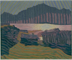 Udsigt over Capolago, ca. 1907. af Giovanni Giacometti