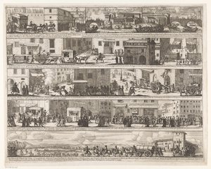 Mario Chigi ankommer til Rom, hvor pesten hersker Pesten i Rom 1656-1657 (serietitel) af Giovanni Giacomo de