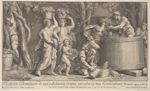 Vintage scene, 1704. af Giovanni Girolamo Frezza