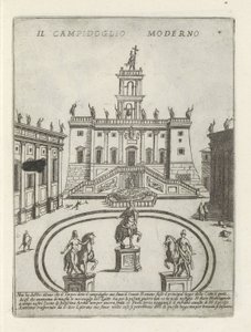 Capitool i Rom Den moderne Capitol (titel på objekt) Moderne og antikke monumenter og byggerier i Rom (serietitel) Ornamenter af gamle og moderne bygninger i Alma-byen Rom (serietitel)