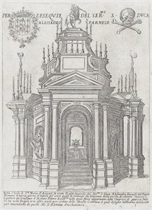 Katafal for hertug Alessandro Farnese, 1593