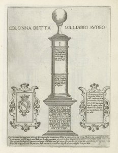 Om Golden Mile Kolonne kaldet Golden Mile (titel på objekt) Moderne og antikke monumenter og byggerier i Rom (serietitel) Ornamenti di fabriche antichi et moderni dell