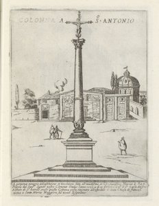 San Antonios søjle Colonna a S. Antonio (titel på objekt) Moderne og antikke monumenter og bygninger i Rom (serietitel) Ornamenti di fabriche antichi et moderni dell