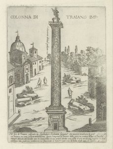 Trajans søjle i Rom Colonna di Traiano imp. (titel på objekt) Moderne og antikke monumenter og bygninger i Rom (serietitel) Ornamenti di fabriche antichi et moderni dell