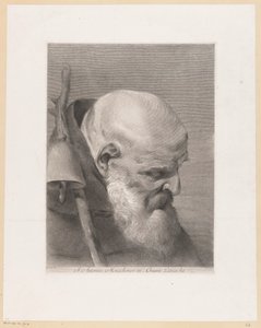 De heilige Antonius de Grote St. Anthony, munkenes patriark i Griente (titel på objektet)