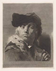 Portræt af kunstneren Giovanni Battista Piazzetta af Giovanni Marco Pitteri