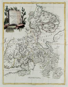 Russisk Lapland med regeringerne i Olonecholi, Carelia, Bielozero og Ingria i det europæiske Rusland, fra Tome III i "Det Nye Atlas", indgraveret af G. Zuliani af Giovanni Marco Pitteri