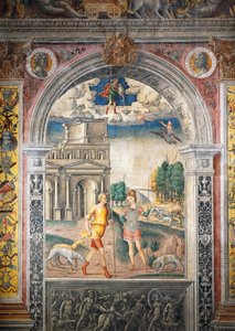 Fresco af Giovanni Maria Falconetto (1468-1535), Hall of Zodiac, Palazzo D