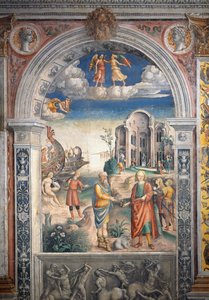 Fresco af Giovanni Maria Falconetto (1468-1535), Hall of Zodiac, Palazzo D