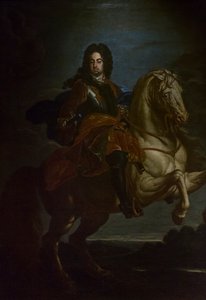 Portræt af Francesco Farnese til hest, ca. 1705 (olie på lærred)
