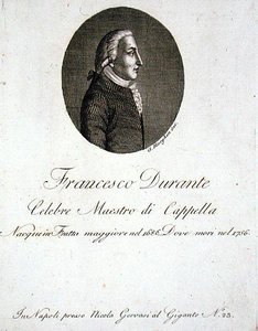 Francesco Durante (1686-1756) (gravering) af Giovanni Morghen