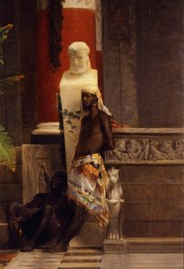 Poppeas hævn, detalje, af Giovanni Muzzioli (1854-1894), olie på lærred