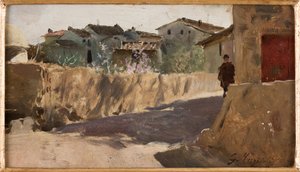 Toscansk landskab af Giovanni Muzzioli