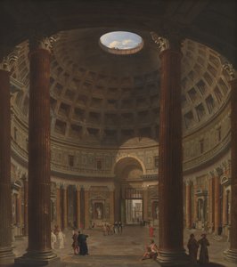 Det indre af Pantheon, Rom af Giovanni Paolo Pannini