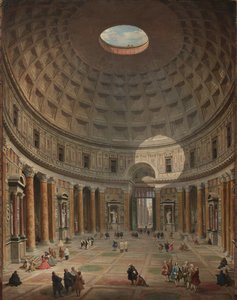 Pantheonets indre, Rom, 1747 af Giovanni Paolo Pannini