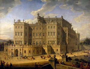 Udsigt over slottet Rivoli af Giovanni Paolo Pannini
