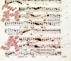 Agnus Dei fra "Mages of Mantua" af Giovanni Pierluigi da Palestrina (1525 - 1594), italiensk komponist. af Giovanni Pierluigi da (after) Palestrina