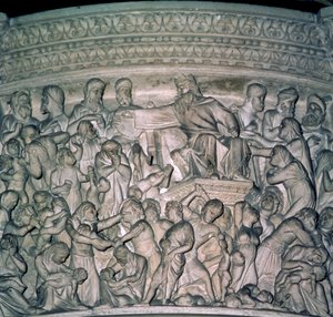 Detalje af prædikestol, 1302-10 marmor