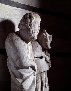 Evangelisten Luke (Marmorskulptur, ca. 1306) af Giovanni Pisano