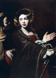 Judith med hovedet af Holofernes af Ricca, Giovanni (1603-c. 1656). Olie på lærred, størrelse: 103x76, ca 1637-1640, Diocesan Museum, Salerno af Giovanni Ricca