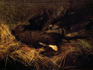 Død gemse af Giovanni Segantini