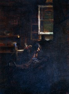 Tom vugge af Giovanni Segantini