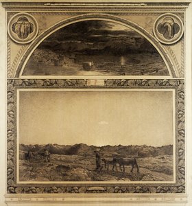 Studie til Alpernes Triptykon, Natur af Giovanni Segantini