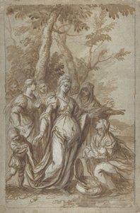 Fundet af Moses, ca. 1671. af Giovanni Stefano Danedi