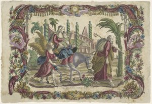 På flyveturen til Egypten La fuga de Jesus Christo en Egipto / Vor Herre Jesu Kristi flugt til Egypten (titel på objekt)