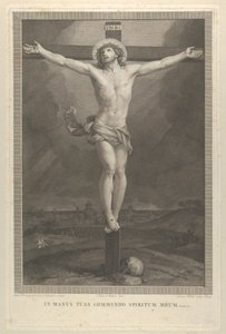 Kristus korsfæstet på korset, et kranium ved bunden, ca. 1770-1803.