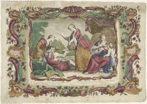Laven fra Dorstigen III. work of corporal mercy / Later work of corporal mercy (...) (titel på objekt) De spirituele werken van barmhartigheid (serietitel) af Giovanni Volpato