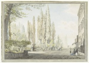 Udsigt over Villa Montalto i Rom La ville Negroni (titel på objekt) Udsigt over Rom og omgivelser (serietitel)