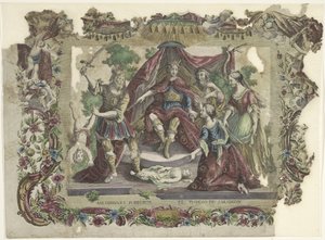 Het oorde van Solomon Salomons dom / El juycio de Salomon (titel på objektet) af Giovanni Volpato