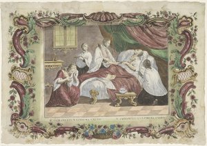 Den Sidste Salvnings Sakramente V. sacramentum extrema unctio / V. sacramento la extrema uncion (titel på objektet) De syv sakramenter (serietitel)