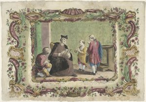 Undervisning af uvidende II opus misericordiae spiritualis / La segunda obra de misericordia spiritual (...) (titel på objektet) The Spiritual Works of Mercy (serietitel) af Giovanni Volpato